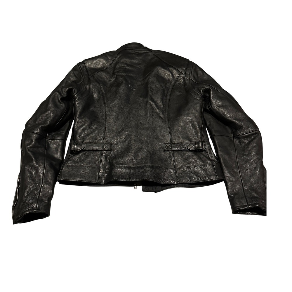 First Classics Leather Gear Black Motorcycle Jacket Classic Leather Gear Size S View 2